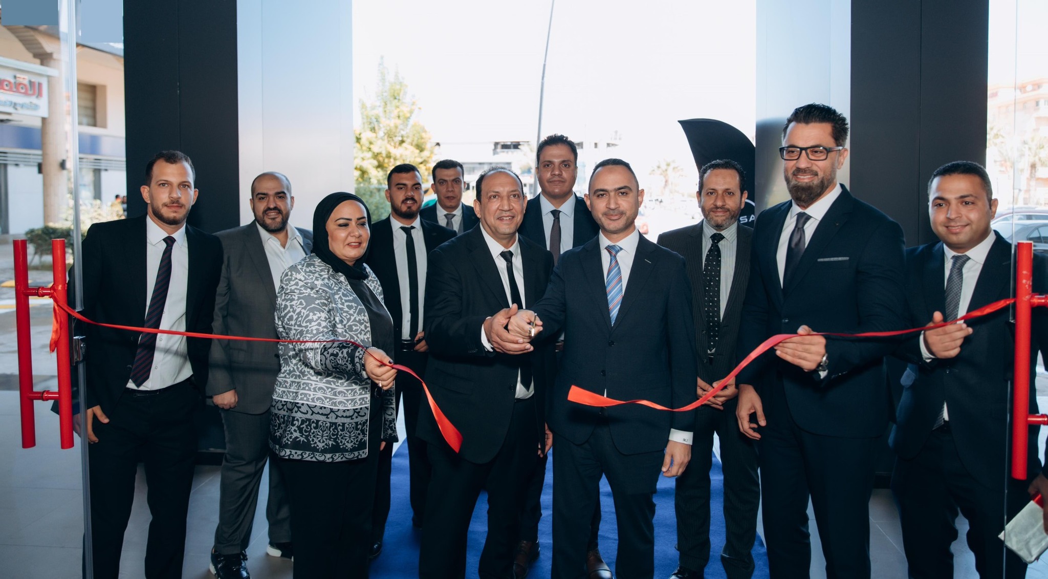 Ribbon cutting at the Nissan AMG showroom opening