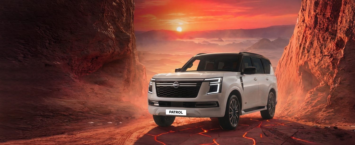 Nissan Patrol in a red canyon